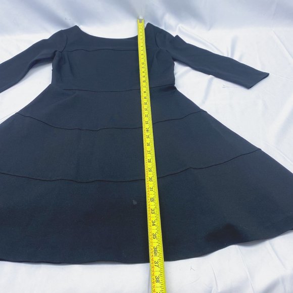 Banana Republic Dainty Little Black Dress Fit & Flare Flirty Midi Outfit - Picture 7 of 15